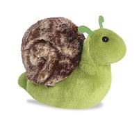 Aurora, 31859, Mini Flopsie Slow Lumaca, 20,5 cm, peluche Eco-Friendly, verde e marrone