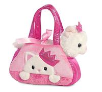 Aurora World- Aurora, 32791, Fancy Pal, Peek-A-Boo Princess Kitty, 20,5cm, Peluche, Rose e Blanche, Colore Pink And White