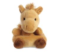 AURORA, 33472, Palm Pals, cavallo galoppo, 15 cm, peluche marrone