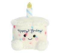 Aurora, 33902, Palm Pals Happy Birthday Cake 5 in, Soft Toy, bianco