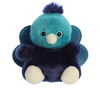AURORA 33941 - Palm Pals Elton Peacock, 13 cm, giocattolo morbido, blu