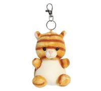 AURORA, 34121, Palm Pals Meow Kitty Clip-On, 10 cm, giocattolo morbido, arancione e bianco