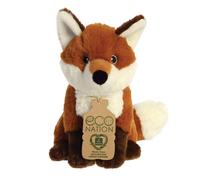 Aurora, 35009, Eco Nation, Volpe, 23 cm, peluche, marrone e bianco