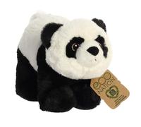 Aurora, 35012, Eco Nation, Panda, 23 cm, peluche, bianco e nero