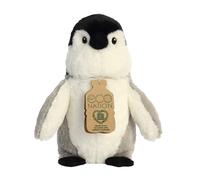 Aurora, 35015, Eco Nation, Pinguino, 24 cm, peluche, (Grigio/Bianco/Nero)
