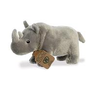 Aurora, 35023, Eco Nation Rinoceronte, 24 cm, peluche ecologico, grigio
