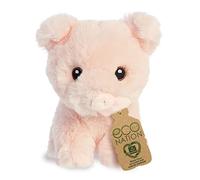 Aurora, 35075, Mini maialino Eco Nation,13cm peluche, rosa