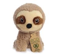 Aurora, 35081, Mini bradipo Eco Nation, 13cm, peluche, marrone