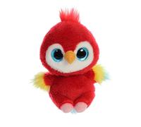 Aurora, 61084, YooHoo, Lora scarlet macaw, 15cm, peluche, rosso