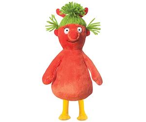 Aurora, 61497 - Peluche Janet, The Smed and The Smoos, Eco-Friendly, colore: Rosso