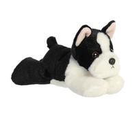 Aurora® Adorable Mini Flopsie™ Eva Boston Terrier™ Peluche - Mini compagni pronti per avventure giocose - per bambini di tutte le età, bambini, adulti e famiglie - Nero 20,3 cm