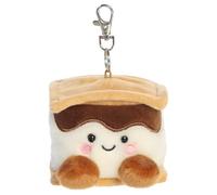 Aurora Adorable Palm Pals Toastee S'More Clip-On - Divertente peluche da collezione per bambini e collezionisti adulti, perfetto per decorare stanze e regali di compleanno, colore: marrone, 10 cm