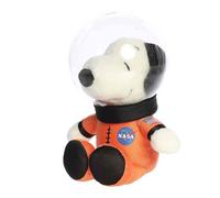 Aurora® Adorable Peanuts®, tuta spaziale Snoopy con casco, giocattolo con licenza ufficiale per tutti i fan di Snoopy, regalo nostalgico per adulti e feste di compleanno, arancione, 25,4 cm