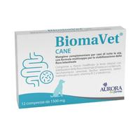 Aurora Biofarma Biomavet Cane compresse per la stabilizzazione della flora intestinale - 1500 mg - 12 compresse - 1° ORDINE? scegli lo sconto BZR5 / BZR20 + 200 punti fedeltà - Integratori per cani