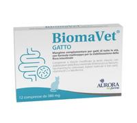 Aurora Biofarma Biomavet Gatto compresse per la stabilizzazione della flora intestinale - 380 mg - 12 compresse - 1° ORDINE? scegli lo sconto BZR5 / BZR20 + 200 punti fedeltà- Integratori per gatti