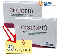 Aurora Biofarma CISTOPIU' → 30 cpr / Pasta per CANI e GATTI Cura Vie Urinarie