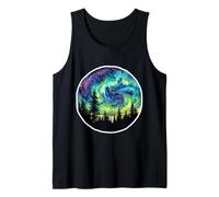 Aurora Boreale Aurora Boreale Notte Cielo Natura Bellezza Canotta