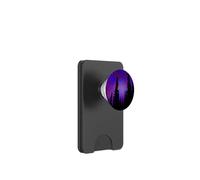 Aurora Boreale illumina la galassia viola della foresta PopSockets PopWallet per MagSafe