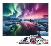 Aurora boreale Puzzle in Legnos 300 Pezzi Per Adulti Regalo Per Amore E Amico Gioco Education Per Gioco Familiare Decorazione Interna Unica Stress Relief 300pcs (40x28cm)