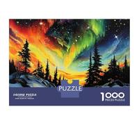 Aurora Borealis Night 1000 Pezzi Puzzle Classico Bundle Puzzle Cartone Robusto - DIY Divertimento Famiglia, Bella Decorazione, Regalo Compleanno Perfetto Per Bambini 70x50cm/1000pcs