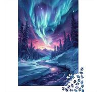 Aurora Borealis Night Puzzle Giochi 1000 Pezzi Regalo Per Lui E Per Lei Arte Interesting Puzzle Adulti Foto 70x50cm/1000pcs