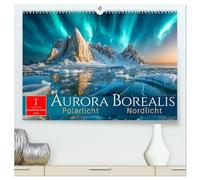 Aurora Borealis - Polarlicht Nordlicht (hochwertiger Premium Wandkalender 2026 DIN A2 quer), Kunstdruck in Hochglanz: Momente, in denen Himmel und Erde miteinander tanzen.