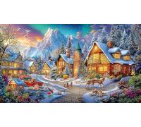 aurora borealis Puzzle 1000 pezzi in carta riciclata - Gioco divertente & Stimolante per adulti e bambini Regalo 38x52/1000pcs