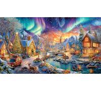 aurora borealis Puzzle 1000 pezzi per adulti - Carta riciclata Attività domestica & Idea regalo perfetta 38x52/1000pcs