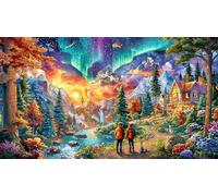 aurora borealis Puzzle 1000 pezzi per adulti - Gioco educativo & Relax Decorazione murale & Regalo 75x50/1000pcs