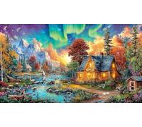 aurora borealis Puzzle 1000 pezzi - Regalo divertente Idea regalo perfetta Decorazione murale per adulti 75x50/1000pcs