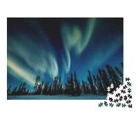 Aurora Borealis Puzzle 1000 Pezzi, Tecnica Di Rilassamento, Arredamento Per La Casa, Opera D'Arte Completa 1000pcs (75x50cm)