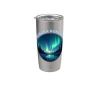 Aurora Borealis - Souvenir memorabilia dell'aurora boreale Bicchiere termico in acciaio inox doppia parete