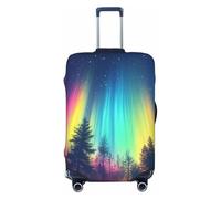 Aurora Dream Forest Garage Copertura elastica per bagagli da viaggio Protezione per valigie con stampa antigraffio, Nero , XL