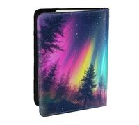 Aurora Dream Forest Garage - Custodia per passaporto da viaggio, in pelle PU, per uomini e donne, 16,5 cm, Nero , Taglia unica