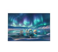 Aurora e Orsi Polari Puzzle Adulti Puzzle Divertente Puzzle 1000 Pezzi Puzzle per Famiglia 29,5 × 19,17,8 cm