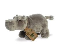 AURORA, Eco Nation 35034, ippopotamo di peluche, 26 cm, colore grigio