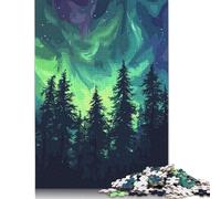 Aurora Forest Jigsaw Puzzle Impossibili 1000 Pezzi Decorazione Per La Casa. Giochi Rilassamento E Intelligence Per Adulti E Bambini Da 12 Anni 1000pcs (38x26cm)
