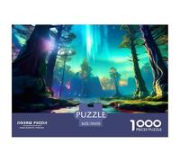 Aurora Forest Puzzle 1000 Pezzi Per Adulti E Bambini Da 14 Anni E Più Impegnativo E Difficile Giochi Rilassamento E Intelligence,Idea Regalo 70x50cm/1000pcs