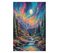 Aurora Forest Puzzle 1000 Pezzi Sfida Rompicapo Estrema Night View Aurora Impossibile Da Completare Per Collezionisti Esperti Regalo Per Chi Ama Le Sfide 1000 PCS
