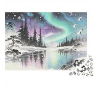 Aurora Forest Puzzle Giochi 1000 Pezzi Regalo Per Amore E Amico Arte Interesting Puzzle Adulti Idea Regalo Per 70x50cm/1000pcs