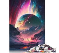 Aurora Glacier Planet Puzzle per adulti, attività di pensiero per adulti, puzzle per adulti e adolescenti, 520 pezzi (52 x 38 cm)
