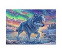 Aurora Grey Wolf Rompicapo 300 Pezzi Leonardo Da Vinci Per Adulti Cartone Rigido Ultima Cena Per Collezione E Regalo Da Passatempo Migliore Vendita 300 PCS