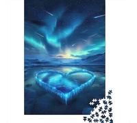 Aurora Heart Ice Lake Puzzle Giochi 1000 Pezzi Regalo Per Amore E Amico Arte Interesting Puzzle Adulti Foto 70x50cm/1000pcs