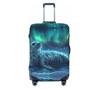 Aurora Iceberg Seal - Copribagagli da viaggio, elastico, per valigie, 45-81 cm, Nero , XL