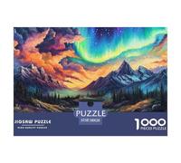 Aurora Jigsaw Puzzle Impossible 1000Pcs Decorazione Per La Casa. Giochi Rilassamento E Intelligence Per Adulti E Ragazzi Da 14 Anni 38x26cm/1000pcs