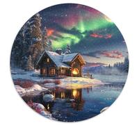Aurora Lodge Jigsaw Puzzle Impossible 1000 Pezzi Decorazione Per La Casa. Giochi Rilassamento E Intelligence Per Adulti E Ragazzi Da 14 Anni 1000pcs (67.5x67.5cm)