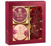 AURORA Midnight Rose Gift Set Soap Flowers Box - 3 prodotti