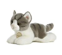 Aurora MiYoni 10813 - Gatto soriano, 20,3 cm, colore: grigio e bianco