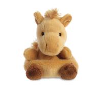 AURORA, 33472, Palm Pals, cavallo galoppo, 15 cm, peluche marrone