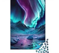 Aurora Over Ice Mountains Puzzle Giochi 1000 Pezzi Regalo Per Amore E Amico Arte Interesting Puzzle Adulti Foto 70x50cm/1000pcs